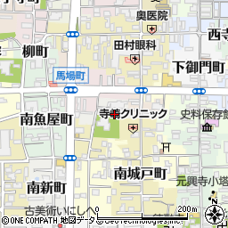 奈良県奈良市南風呂町9周辺の地図