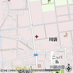 静岡県磐田市川袋583-2周辺の地図