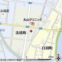 静岡県浜松市中央区法枝町256周辺の地図
