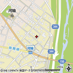 静岡県浜松市中央区河輪町114周辺の地図