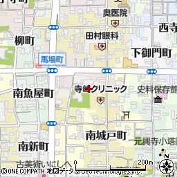 奈良県奈良市南風呂町8周辺の地図