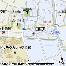 静岡県浜松市中央区田尻町372周辺の地図