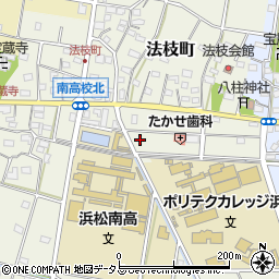 静岡県浜松市中央区法枝町691周辺の地図