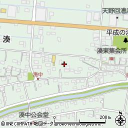 静岡県袋井市湊282-1周辺の地図