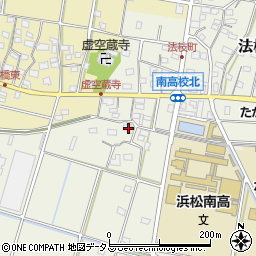 静岡県浜松市中央区法枝町591周辺の地図