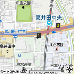 関西みらい銀行高井田中 ＡＴＭ周辺の地図