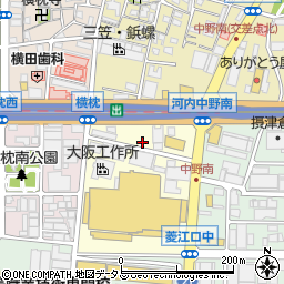 大阪府東大阪市中野南周辺の地図
