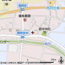 静岡県袋井市西同笠336周辺の地図