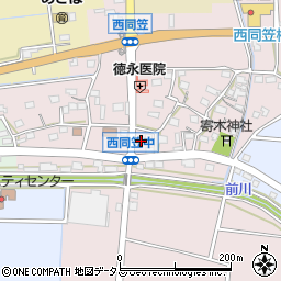 静岡県袋井市西同笠282周辺の地図