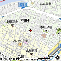 朝日新聞サービスアンカー　ＡＳＡ九条周辺の地図