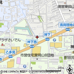 岡山県岡山市中区神下179周辺の地図