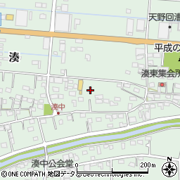 静岡県袋井市湊282-2周辺の地図