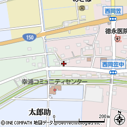 静岡県袋井市西同笠246周辺の地図