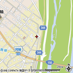 静岡県浜松市中央区河輪町82周辺の地図