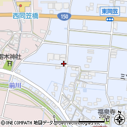 静岡県袋井市東同笠383周辺の地図