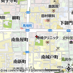 奈良県奈良市南風呂町15周辺の地図