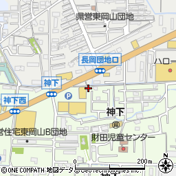 岡山県岡山市中区神下488-11周辺の地図