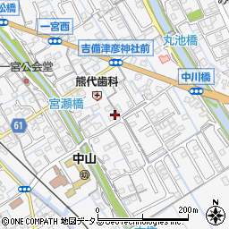岡山県岡山市北区一宮周辺の地図