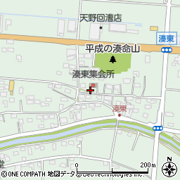 静岡県袋井市湊1254周辺の地図