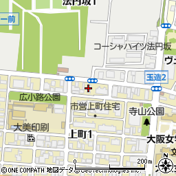 ダスキン大阪中央エリア上町支店周辺の地図