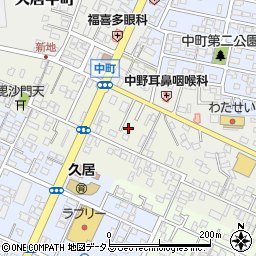 三重県津市久居万町周辺の地図