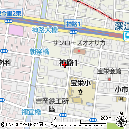 ＯＳＡＫＡ　ＮＵＴ周辺の地図