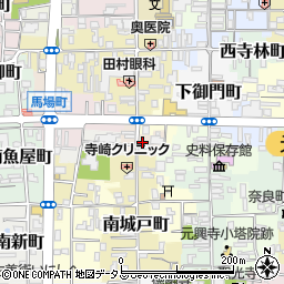 奈良県奈良市南中町周辺の地図