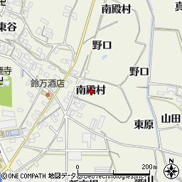 愛知県豊橋市杉山町南殿村周辺の地図