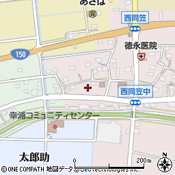 静岡県袋井市西同笠255周辺の地図