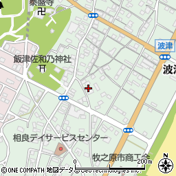 静岡県牧之原市波津980周辺の地図