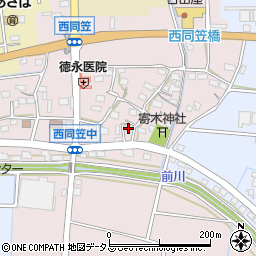 静岡県袋井市西同笠337周辺の地図