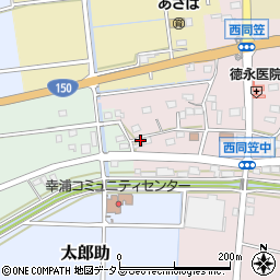 静岡県袋井市西同笠245周辺の地図