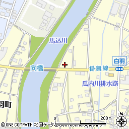 静岡県浜松市中央区白羽町1362周辺の地図
