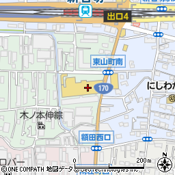 喜久屋書店新石切店周辺の地図