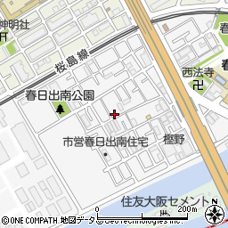 大阪府大阪市此花区春日出南2丁目周辺の地図