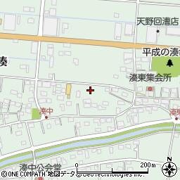 静岡県袋井市湊283周辺の地図