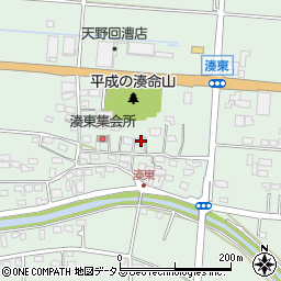 静岡県袋井市湊1242周辺の地図