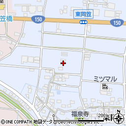 静岡県袋井市東同笠262-2周辺の地図