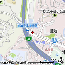 兵庫県神戸市須磨区妙法寺（小崎）周辺の地図