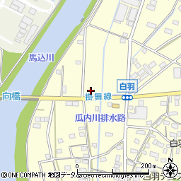 静岡県浜松市中央区白羽町1389周辺の地図