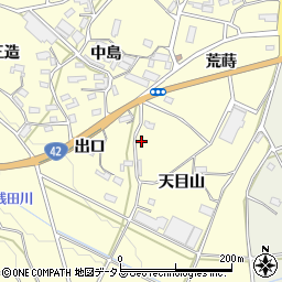 愛知県豊橋市小松原町天目山周辺の地図