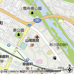 益田広域消防本部益田広域消防署周辺の地図
