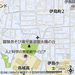 岡山県岡山市北区伊島町周辺の地図