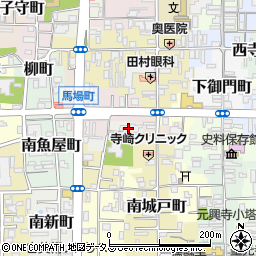 奈良県奈良市南風呂町25周辺の地図