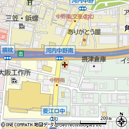 ホンダカーズ北河内東大阪中野店周辺の地図
