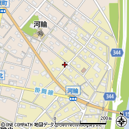 静岡県浜松市中央区河輪町130周辺の地図