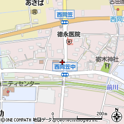 静岡県袋井市西同笠280周辺の地図
