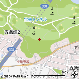 奈良県奈良市五条畑周辺の地図