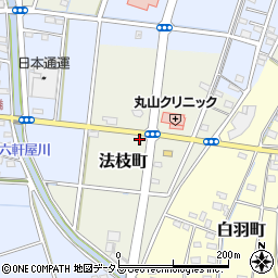 静岡県浜松市中央区法枝町287周辺の地図