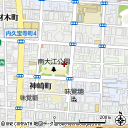 大阪府大阪市中央区粉川町周辺の地図